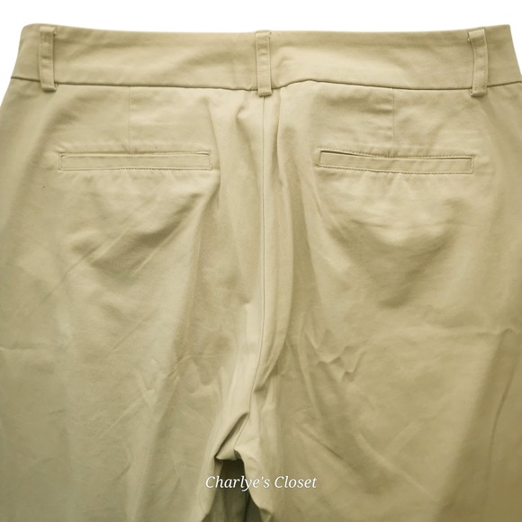 Dockers Womens Khaki Straight Leg 8P Ideal Fit Stretch Preppy Casual Chore Pant - Picture 8 of 8